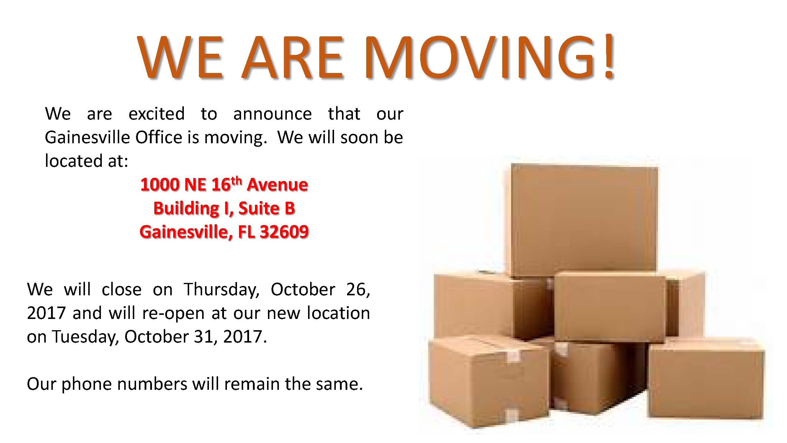We Are Moving Announcement Free Template